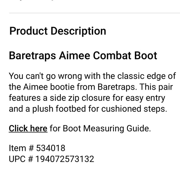 Baretraps Aimee Black Combat Boots Size 9.5 in Excellent Condition - Picture 10 of 11